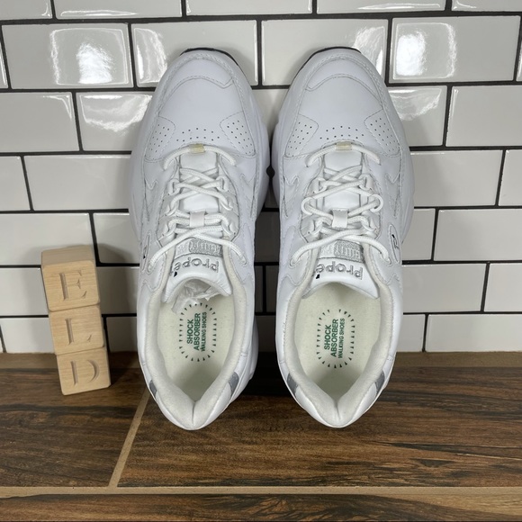 Propet Stability Walker Men's Size 8 Shoes White Comfort Walking Sneaker - Picture 6 of 10